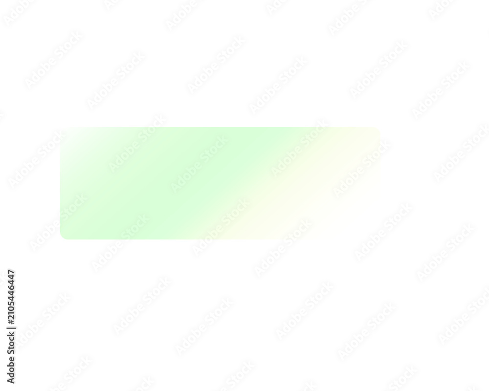 Obraz premium Dark green gradient rectangle shape on transparent background