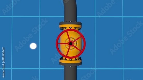 A worker examines an industrial pipeline with a petroleum engineer from an upstream oil and gas production facility. Engineers oversee production in engineering plants. Stock Video
