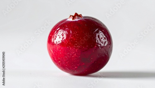 Close-up of a Fresh and Vibrant Red Cranberry.