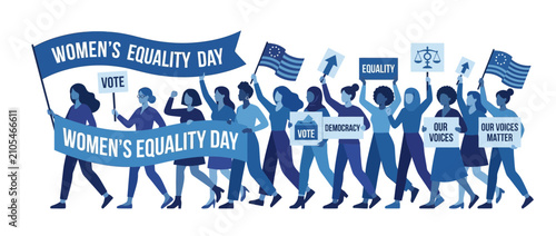 Diverse Women March for Equality and Rights