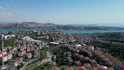 aerial view of bosphorus