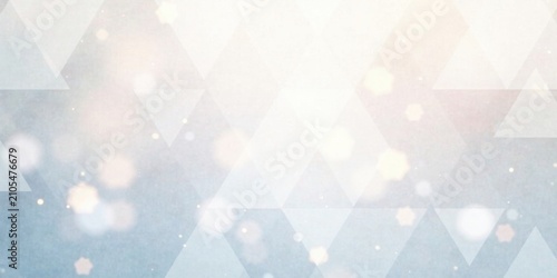 Abstract Light Blue Triangular Pattern with Soft Glowing Bokeh Effects, Ideal for Elegant Backgrounds and Presentations