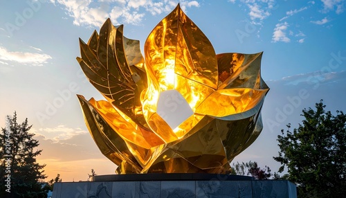 Floralis Gen?rica - A stunning metal flower sculpture in Buenos Aires.