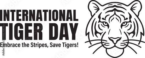 International tiger day awareness embrace the stripes save tigers wildlife conservation campaign