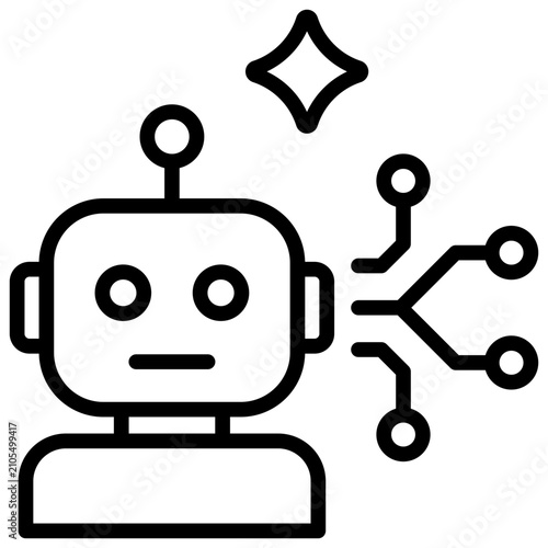 vector elements icon of Ai Agent