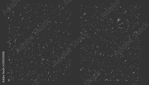 White Noise Speckle and Noise Distressed Texture Effect Set on Dark Background