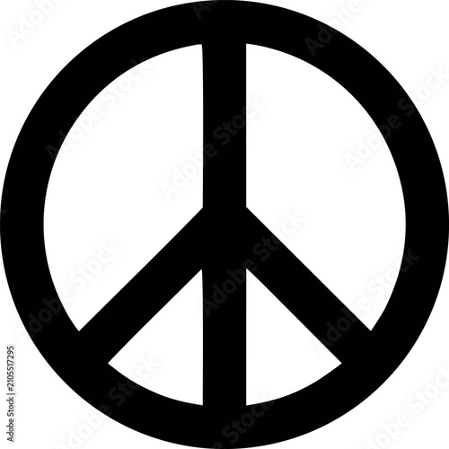 Photos Peace symbol icon for harmony, pacifism and unity concept