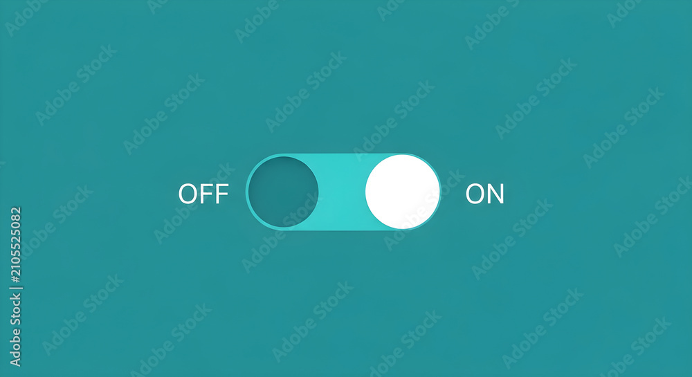 © Aklima - Digital Interface Toggle Switch UI Design Element for Enabling and Disabling Settings Features on Mobile Applications and Web Platforms