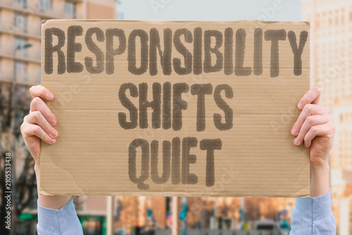 Foto "Responsibility Shifts Quiet" Obligations can creep onto one person