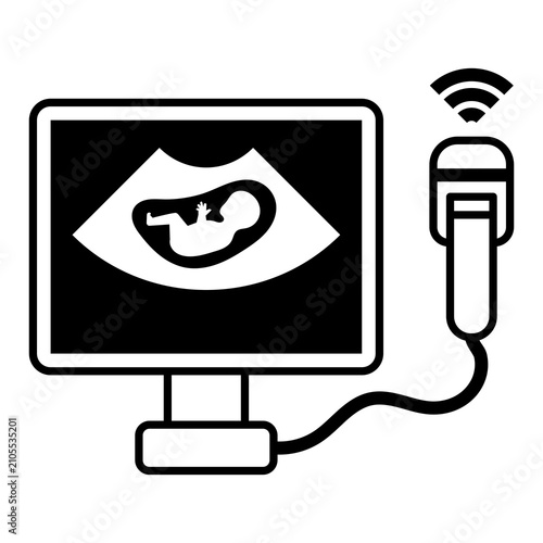Vector icon or illustration of USG (Ultrasonography) device