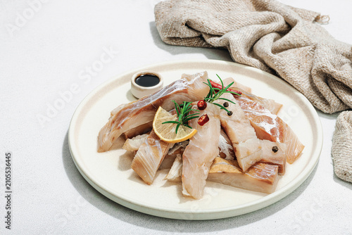 фотографія Raw pollock (Pollachius virens) fillet