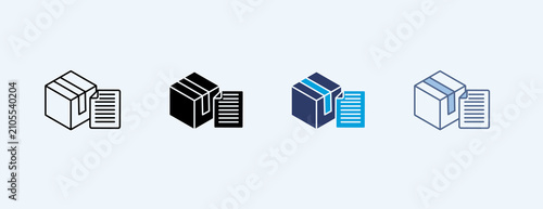 Product Copy Multiple Icon Set Illustration Vector