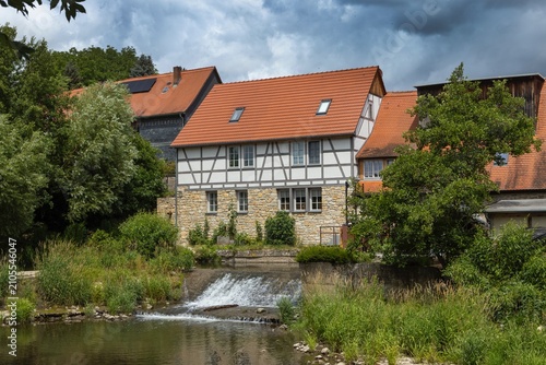 Quadro su tela The village of Buchenfart Thuringia former German Democratic Republic
