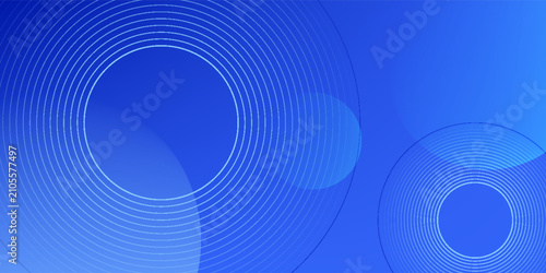 Abstract blue concentric circles and lines, a vibrant and dynamic design. Great for backgrounds, prints, web graphics, and technology themes.
