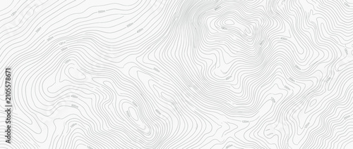 Tableau sur toile Topographic Contour Lines Map Background