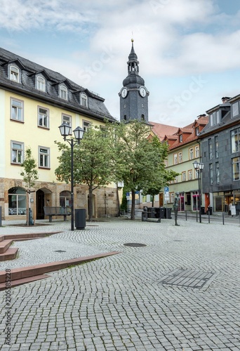 Foto Buildings at the town of Ilmenau Thuringia former German Democratic Republic