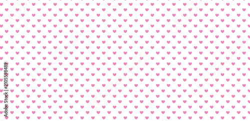 Festive Christmas Heart Shape Seamless Repeat Pattern for Holiday Fabric and Wrapping Paper