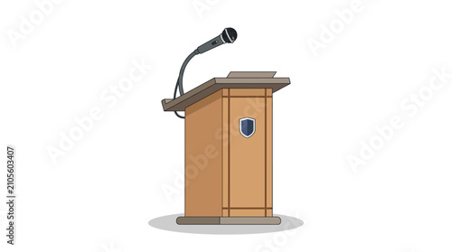 Constitution Commemoration Podium for Formal Public Speaking and Official Events
