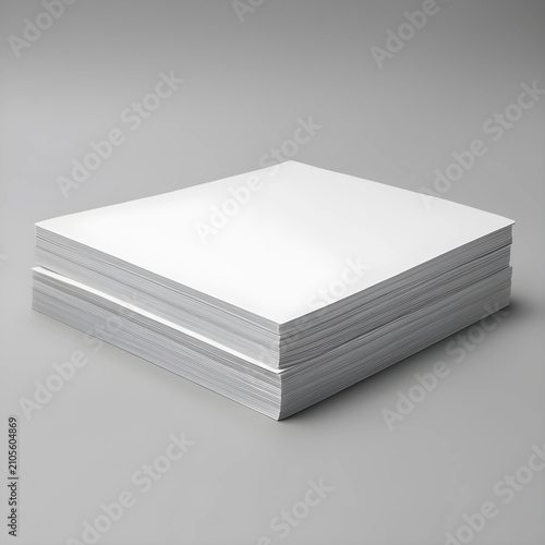 Stack of blank white paper ...