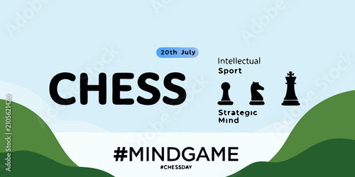 Photos Chess Typography With Game Pieces A Vector Illustration