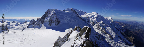 Bild auf Leinwand Aiguille Verte panorama