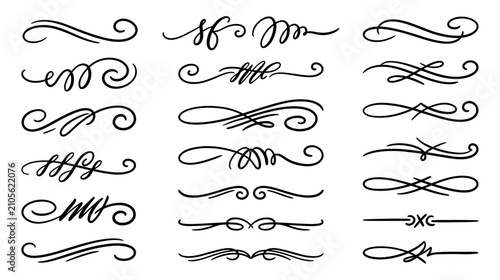 Elegant Swirls and Flourishes Set