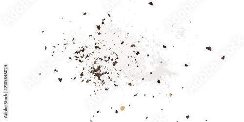 фотографія Coffee grounds texture with splatter effect a neutral toned vector illustration