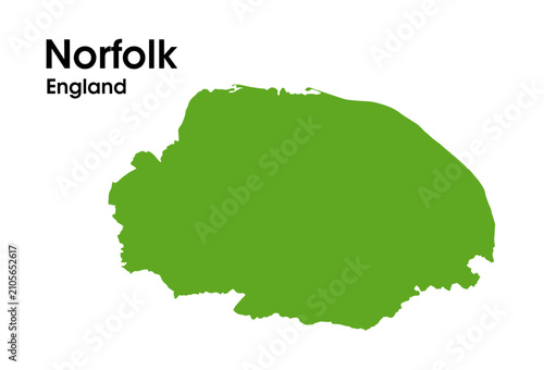 norfolk england map