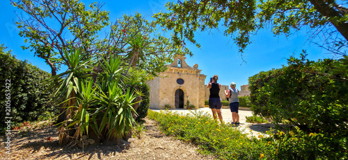 Bild auf Leinwand Chapel of St Anne in Fort St Angelo, Birgu, Malta