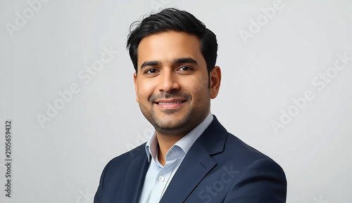  A man in a suit and tie smiles confidently, showcasing a professional appearance.