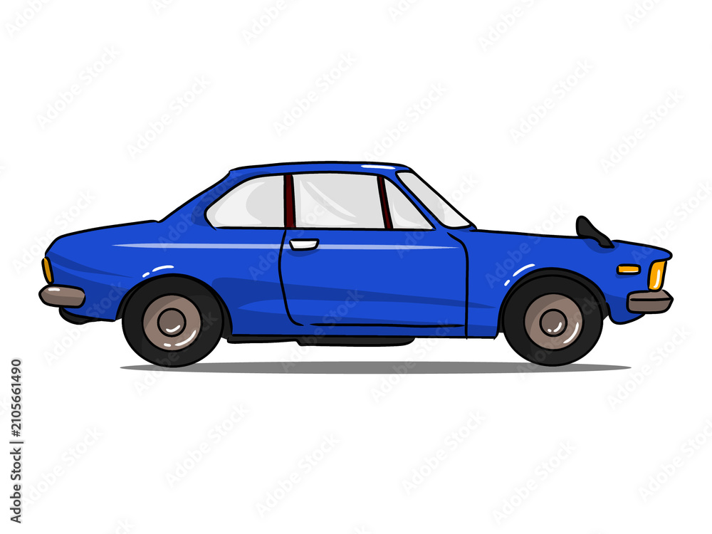 Fototapeta premium blue toy car