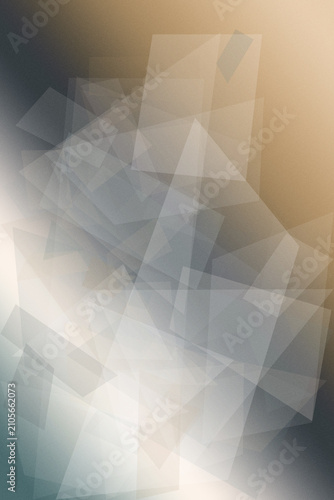 Abstract geometric polygon shapes in soft blue and beige create a calm, modern backdrop, ideal for tech, web, and creative design with subtle light effects.