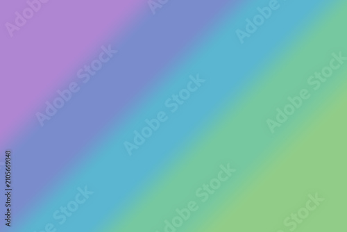 Quadro su tela Abstract pastel gradient background blending blue, purple, and mint tones, creating a calm modern look with soft light and ample copy space for design projects