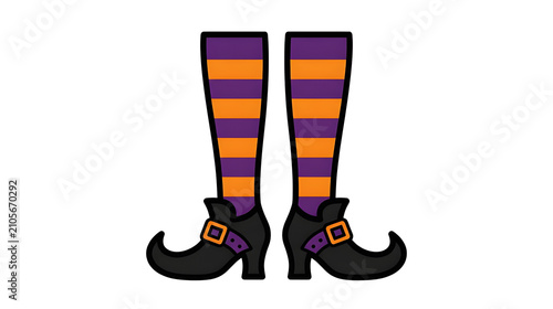 Witch Leg Stockings with Pointy Shoes