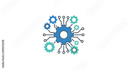 Interconnected gear wheels with circuit board integration.
