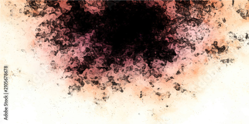 Black hole nebula abstract digital art with swirling cosmic dust clouds and stardust effect against vibrant, colorful space background.