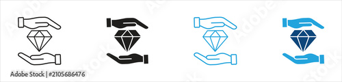 Photos Value Proposition Icon Set, representing business strategy, customer value, comp