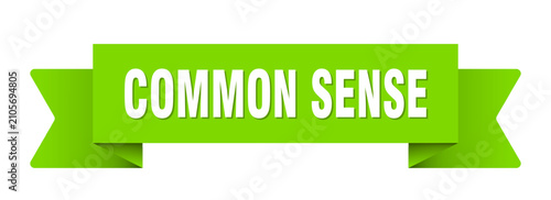 Картината върху платно common sense ribbon isolated on transparent background