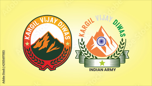 Fotografie Kargil Vijay Diwas July 26 Victory Day Celebration Design Featuring Brave Indian