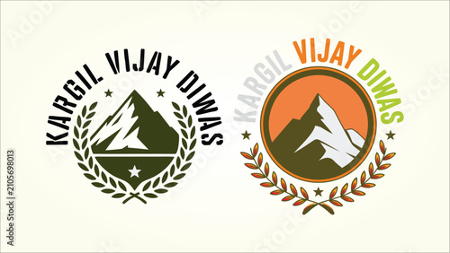 Bild auf Leinwand Kargil Vijay Diwas July 26 Victory Day Celebration Design Featuring Brave Indian