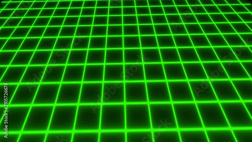 Intersecting green lines on black animated background forming moving grid and digital graph display, Animated Black Background with Green Grid Lines and Intersecting Lines graph.