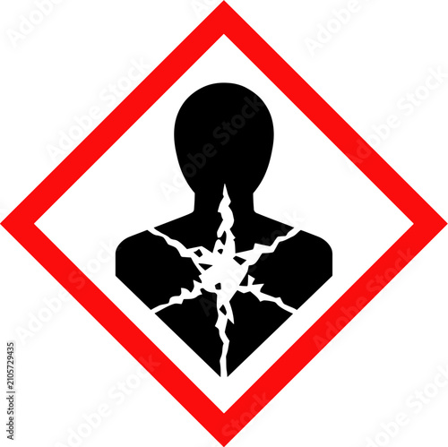 фотографія Health hazard ghs pictogram