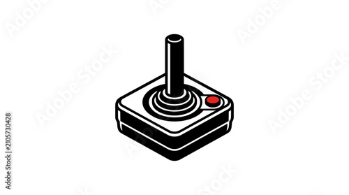 Vintage video game controller joystick.