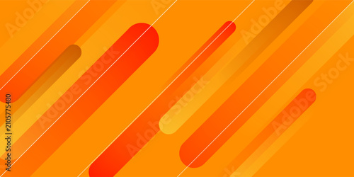 Abstract orange gradient background, with trendy geometric graphic design. Simple minimal square and dots halftone yellow and orange gradient
