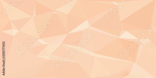 Abstract Geometric Triangle Pattern Background with Orange Polygon Shapes, Origami Texture and Modern Vector Mosaic Design Illustration Wallpaper