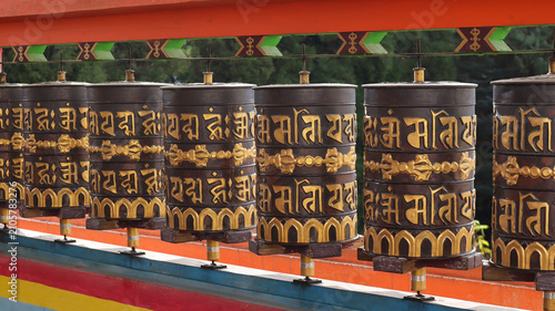 Prayer Hills of The Famous Tawang Monastery of Arunachal Pradesh, India.