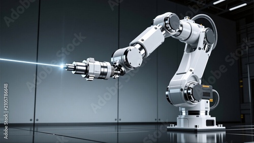 robotic arm holding a key