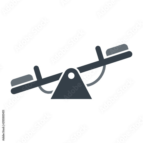 Картината върху платно Balance scale with two weights on either side