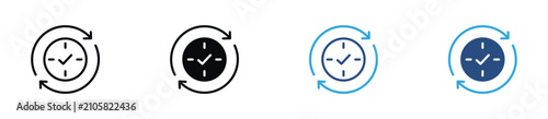 Photography Time Cycle Icon Set