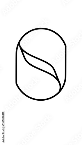unique abstract geometric logo icon design